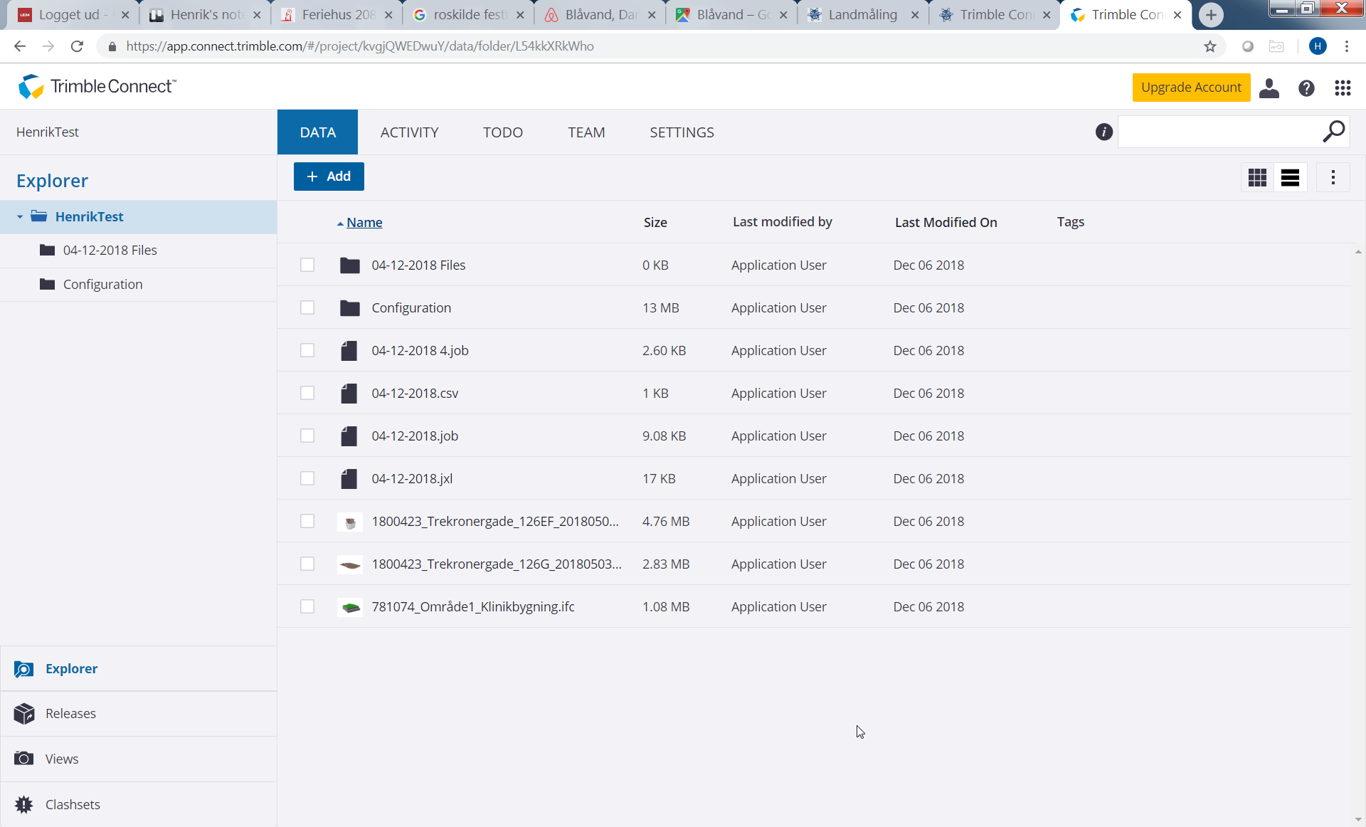 Trimble Connect Konto